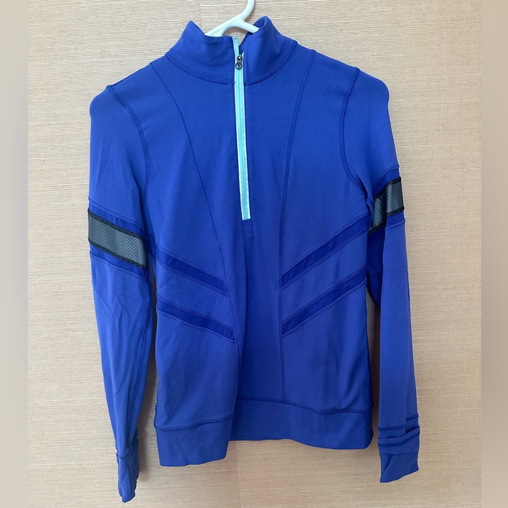 Ivivva Lululemon Size 14 Blue Long Sleeve Shirt Jacket